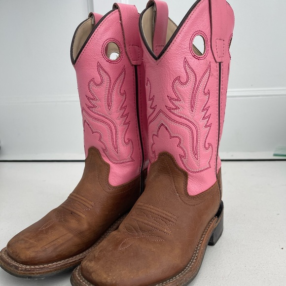 Old West Other - Girls leather cowboy boots